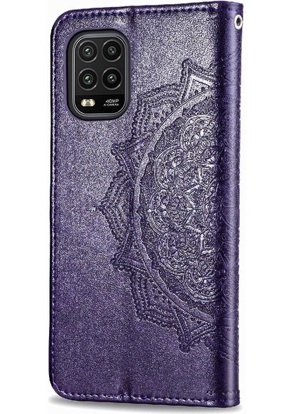 Xiaomi 10 Lite 5g Için Zarif Desen Darbeye Deri Kılıf Kapak (Yurt Dışından)