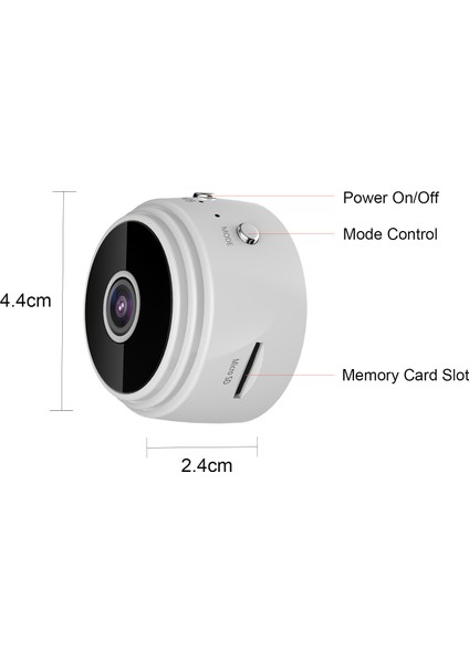 AUV Camera 1080P Wifi Mini Kamera Video Kamera Kamera 150 ° Geniş (Yurt Dışından)