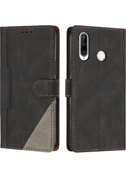 Huawei P30 Lite Kart Yuvaları Için Kılıf Kapak Pu Deri Manyetik Kapatma (Yurt Dışından)
