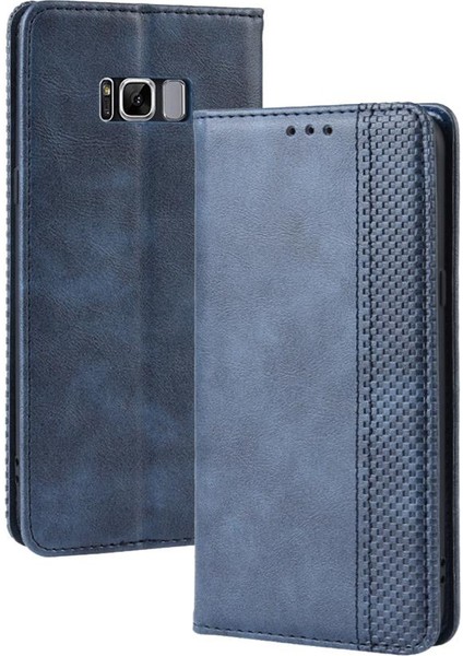 Samsung Galaxy S8 Artı Pu Deri Cüzdan Manyetik Kapatma (Yurt Dışından)