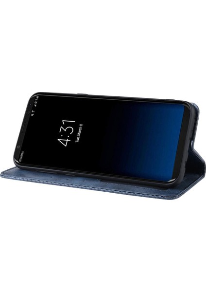 Samsung Galaxy S8 Artı Pu Deri Cüzdan Manyetik Kapatma (Yurt Dışından)