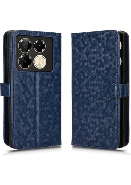 Infinix Not 40 Pro 5g Deri Cüzdan Kapak Için Kılıf Geometrik Desen (Yurt Dışından)