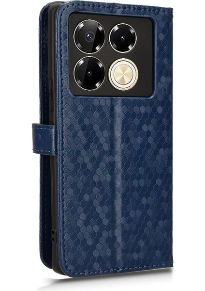 Infinix Not 40 Pro 5g Deri Cüzdan Kapak Için Kılıf Geometrik Desen (Yurt Dışından)