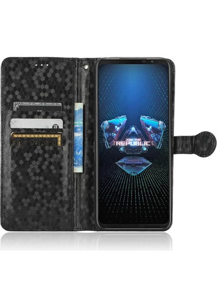 Asus Rog Telefon 5 Için Geometrik Desen Manyetik Toka Deri Cüzdan (Yurt Dışından) indirimleri