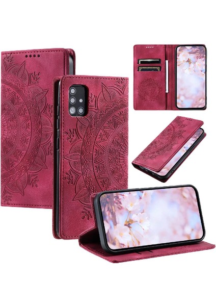 Samsung Galaxy A71 5g Için Kılıf Pu Deri Darbeye Kapak Çevirin Yan (Yurt Dışından)