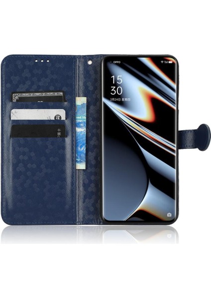 Oppo Bulmak Için Kılıf X5 Pro Manyetik Toka Geometrik Desen Deri Cüzdan (Yurt Dışından)