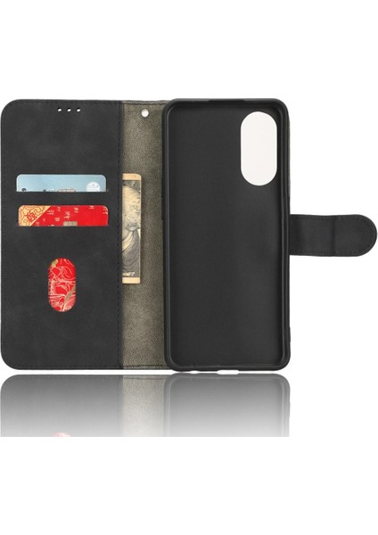 Oppo RENO8T 4g Deri Için Kılıf Kart Tutucu Kapak ile Folio Flip Case (Yurt Dışından)