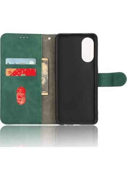 Oppo RENO8T 4g Deri Için Kılıf Kart Tutucu Kapak ile Folio Flip Case (Yurt Dışından)