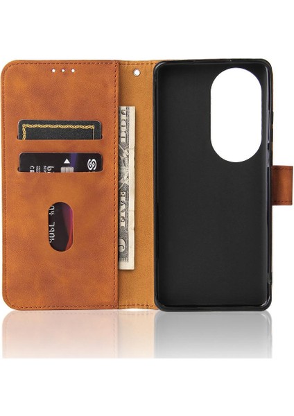 Mays Boutique Huawei P50 Pro Deri Kart Tutucu Kapak ile Folio Flip Case (Yurt Dışından)