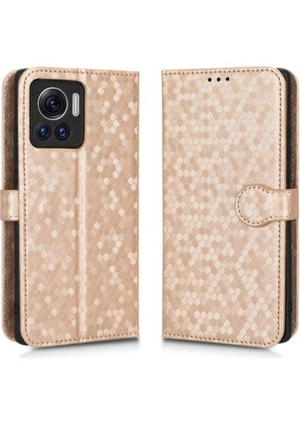 Motorola Kenar 30 Ultra Deri Cüzdan Kapak Manyetik Toka Için Kılıf (Yurt Dışından)