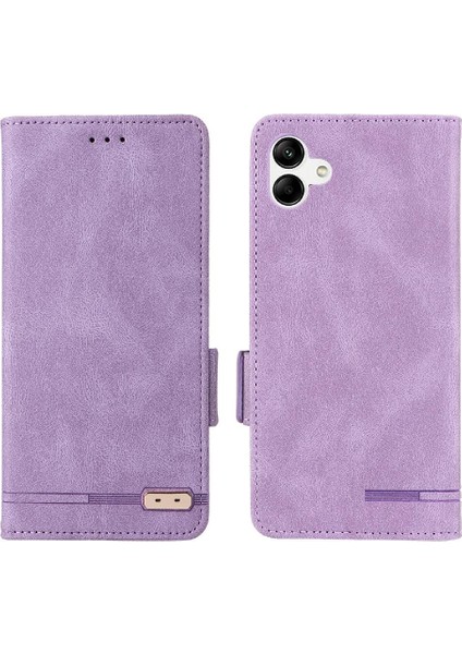 Kart Tutucu Kickstand Deri Folio ile Samsung Galaxy A04 4g Için Kılıf (Yurt Dışından)