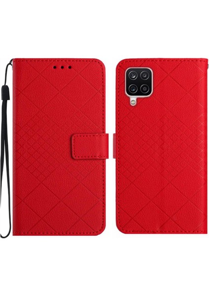 Samsung Galaxy A22 4g Için Flip Case Kart Yuvası Standı Cüzdan Pu Deri ile (Yurt Dışından)