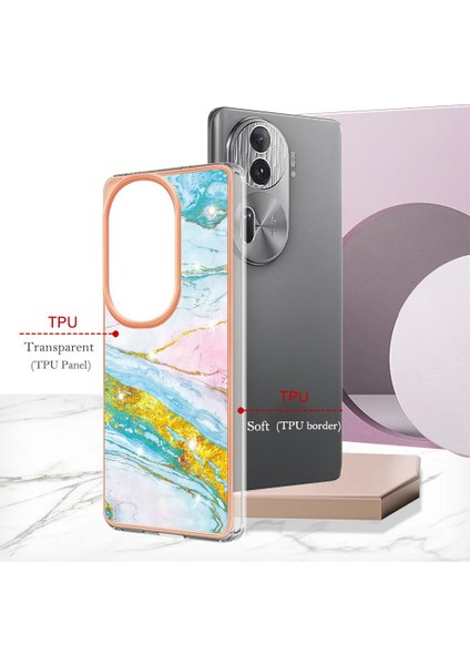 Oppo Oppo 11 Pro 5g Için Kılıf Ince Tpu Mermer Desen Koruma Yumuşak Tampon (Yurt Dışından)