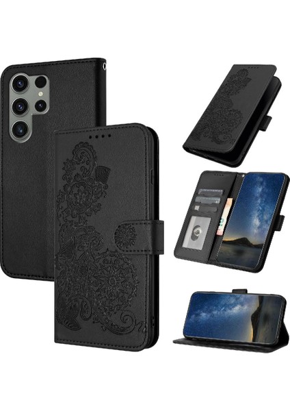 Samsung Galaxy S24 Ultra Flip Folio Kitap Pu Deri Manyetik (Yurt Dışından)