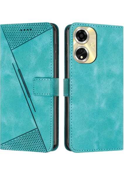 Oppo A59 5g Pu Deri Yan Toka Kart Ekleme Tam Flip Için Kılıf (Yurt Dışından)