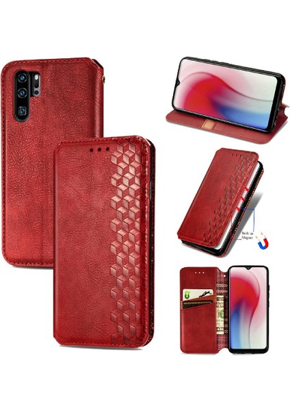 Huawei P30 Pro Cüzdan Fonksiyonu Için Kılıf Moda Tasarımı Zarif Iş (Yurt Dışından)