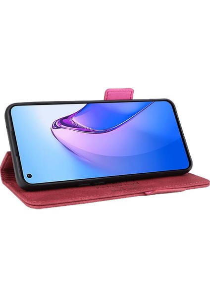 Oppo Oppo 8t 4g Deri Için Kılıf Folio Flip Case ile Tam Koruma (Yurt Dışından)