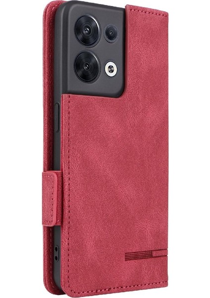 Oppo Oppo 8t 4g Deri Için Kılıf Folio Flip Case ile Tam Koruma (Yurt Dışından)