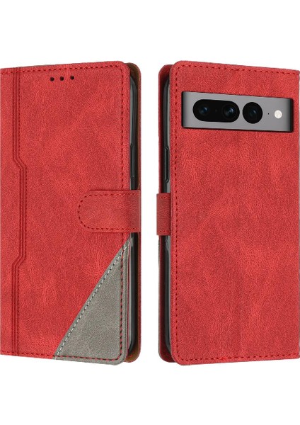 Google Piksel 7 Pro Için Kılıf Pu Deri Handy Standı Cüzdan Kart Yuvaları Kapak (Yurt Dışından)