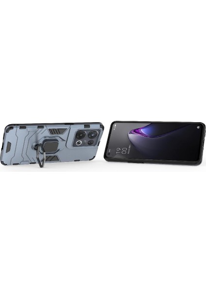 Oppo Oppo 8 Pro 5g Için Kılıf Askeri Damla Koruma Kickstand Darbeye (Yurt Dışından)