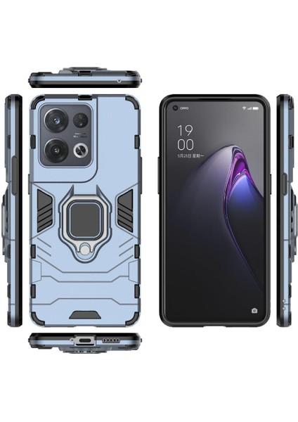 Oppo Oppo 8 Pro 5g Için Kılıf Askeri Damla Koruma Kickstand Darbeye (Yurt Dışından)