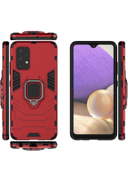 Samsung Galaxy A32 5g Kickstand Için Kılıf 360 &deg; Dönen Halka Askeri Damla (Yurt Dışından) modelleri