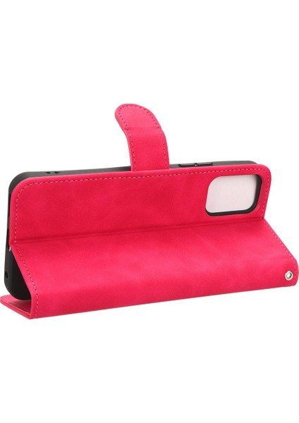 Kart Tutucu Kickstand Deri Folio Flip Case ile Nokia C32 Için Kılıf (Yurt Dışından)