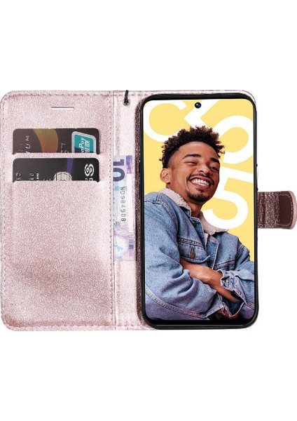 Realme C55 4g Yüksek Kalite Deri Klasik Düz Renk Için Flip Case (Yurt Dışından)