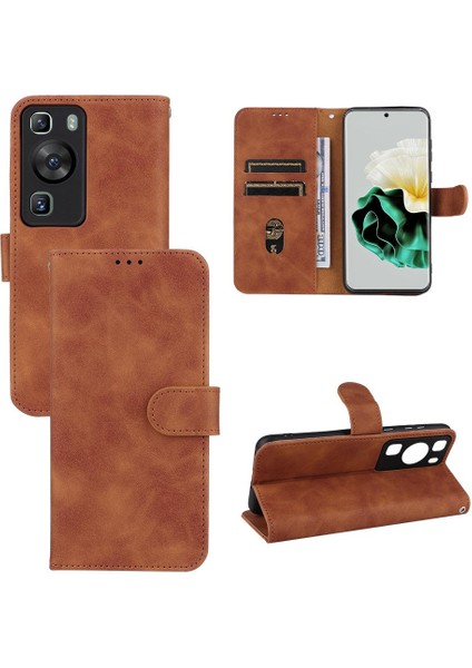 Mays Boutique Huawei P60/P60 Pro 4g Deri Folio Flip Case Kart Ekleme (Yurt Dışından)