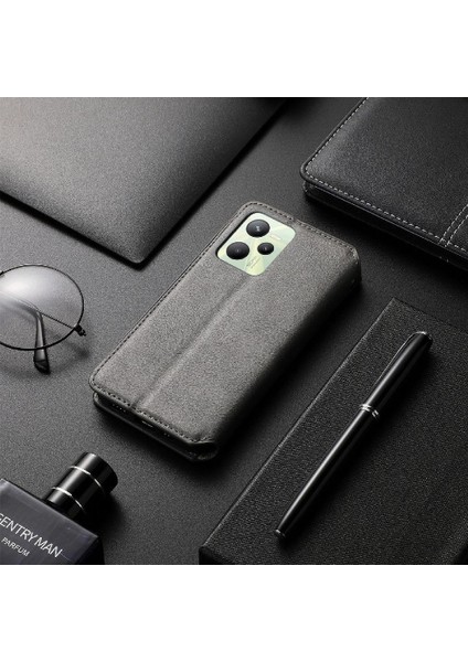 Oppo Realme C35 Flip Kapak Cüzdan Fonksiyonu Zarif Iş Için Kılıf (Yurt Dışından) fırsatları
