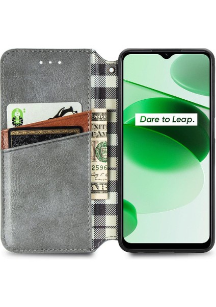 Oppo Realme C35 Flip Kapak Cüzdan Fonksiyonu Zarif Iş Için Kılıf (Yurt Dışından) indirimleri