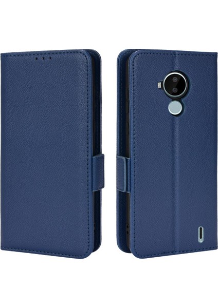 Nokia C30 Pu Deri Yan Toka Kart Yuvaları Tutucu Cüzdan Manyetik (Yurt Dışından)