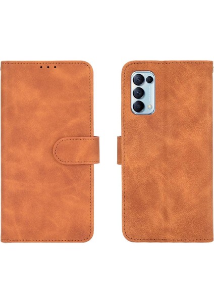 Oppo Reno5 Pro 5g Deri Için Kılıf Folio Flip Case Koruyucu Kapak (Yurt Dışından) modelleri