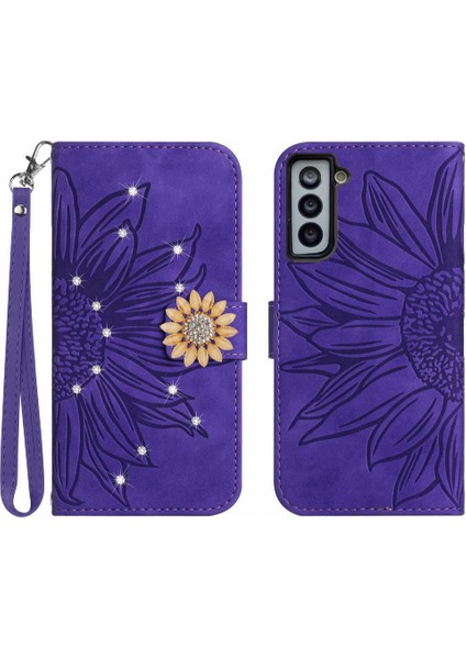 Samsung Galaxy S22 Artı Telefon Kılıfı Için Kılıf Darbeye Tpu Kabuk Pu Flip (Yurt Dışından)