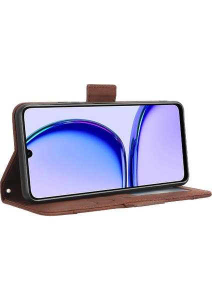 Realme C51 4g Deri Cüzdan Kapak Için Kılıf Ayarlanabilir Ayrılabilir Kart (Yurt Dışından)