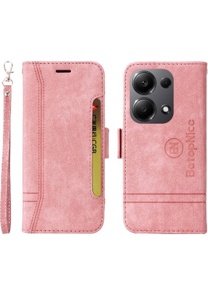 Xiaomi Redmi Için Not 13 Pro 4g Tpu Deri Manyetik Kart Yuvaları Flip Case (Yurt Dışından)