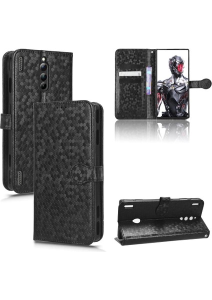 Zte Nubia Kırmızı Sihirli 8 Pro Manyetik Toka Deri Cüzdan Kapak (Yurt Dışından)