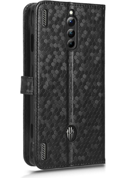 Zte Nubia Kırmızı Sihirli 8 Pro Manyetik Toka Deri Cüzdan Kapak (Yurt Dışından)