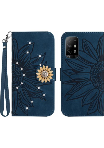 Oppo Reno5 Z Için KILIF/A94 5G/A95 5g Telefon Kılıfı Pu Deri Kapak Çevirin Tpu (Yurt Dışından)