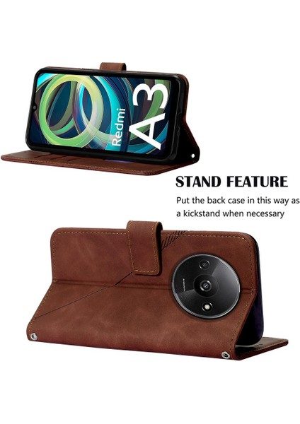 Xiaomi Redmi A3 Flip Folio Kitap Koruyucu Kredi Kartı Tutucu Pu (Yurt Dışından) indirimleri