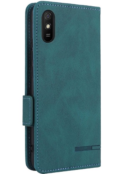 Kart Tutucu Kickstand Koruyucu Kapak ile Xiaomi Redmi 9A Için Kılıf (Yurt Dışından)