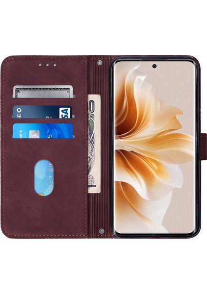 Oppo Için Kılıf Oppo 11 Pro 5g Kredi Kartı Tutucu Pu Deri Cüzdan Kapak (Yurt Dışından)