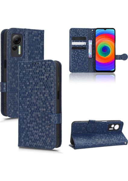 Ulefone Not 14 Için Kılıf Manyetik Toka Deri Cüzdan Kapak Geometrik (Yurt Dışından)