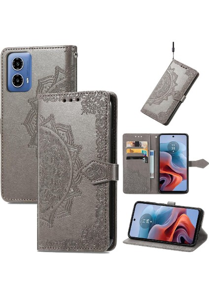 Motorola Moto G34 Zarif Desen Darbeye Dayanıklı Basit Iş Için Kılıf (Yurt Dışından)