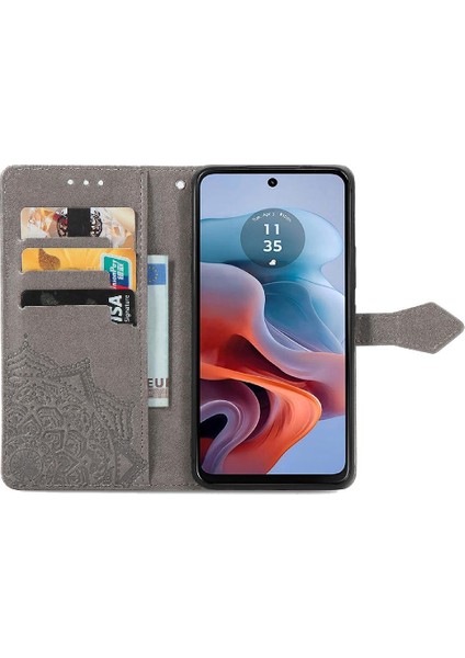 Motorola Moto G34 Zarif Desen Darbeye Dayanıklı Basit Iş Için Kılıf (Yurt Dışından)