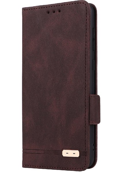 Kart Tutucu Kickstand Deri Folio ile Samsung Galaxy A04 4g Için Kılıf (Yurt Dışından)