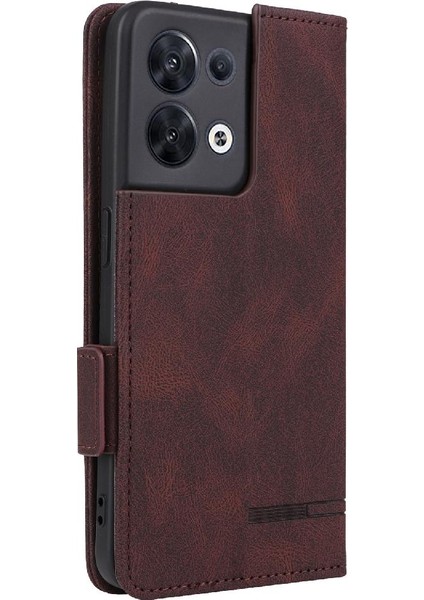 Oppo Oppo 8t 4g Deri Için Kılıf Folio Flip Case ile Tam Koruma (Yurt Dışından)