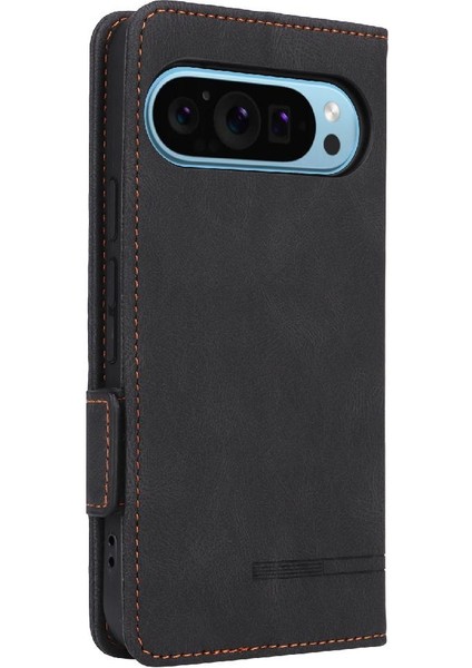 Kart Tutucu Kickstand Tam Koruma Fiber ile Google Pixel 9 Için Kılıf (Yurt Dışından)
