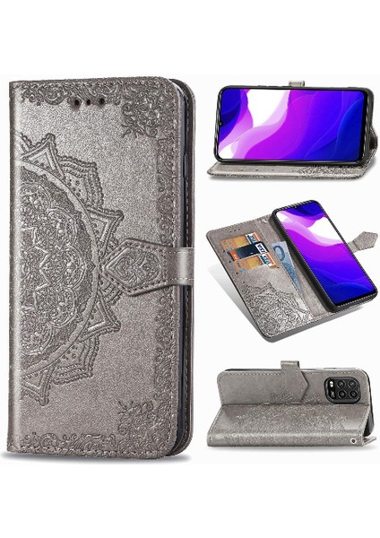 Xiaomi 10 Lite 5g Için Zarif Desen Darbeye Deri Kılıf Kapak (Yurt Dışından)