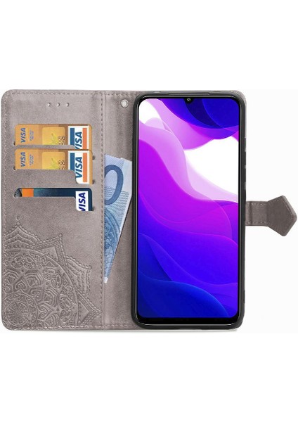 Xiaomi 10 Lite 5g Için Zarif Desen Darbeye Deri Kılıf Kapak (Yurt Dışından)